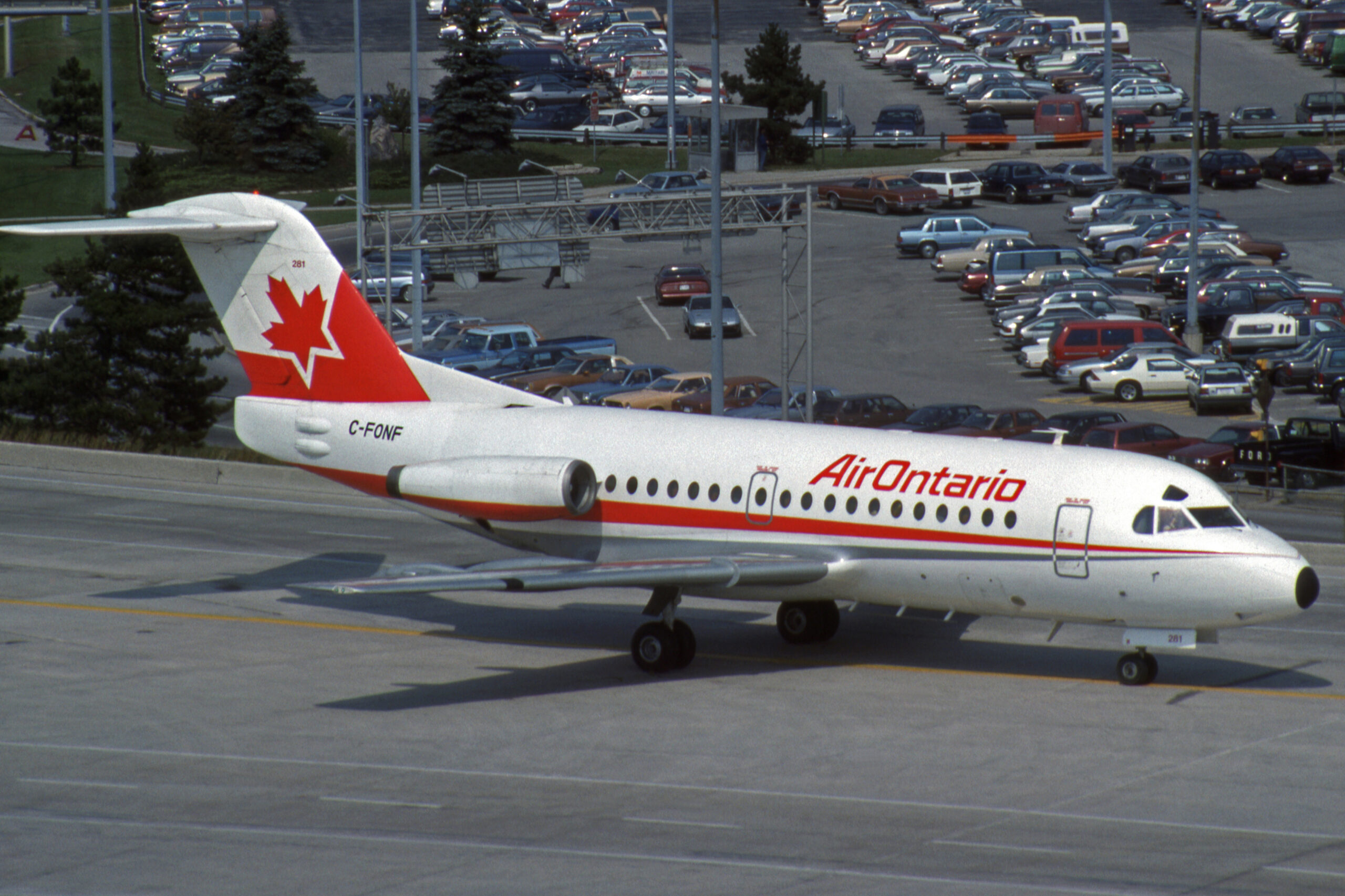 C-FONF (Air Ontario) C-FONF - Fokker F-28-1000 - Air Ontario at Toronto Lester B. Pearson Airport (YYZ).jpg