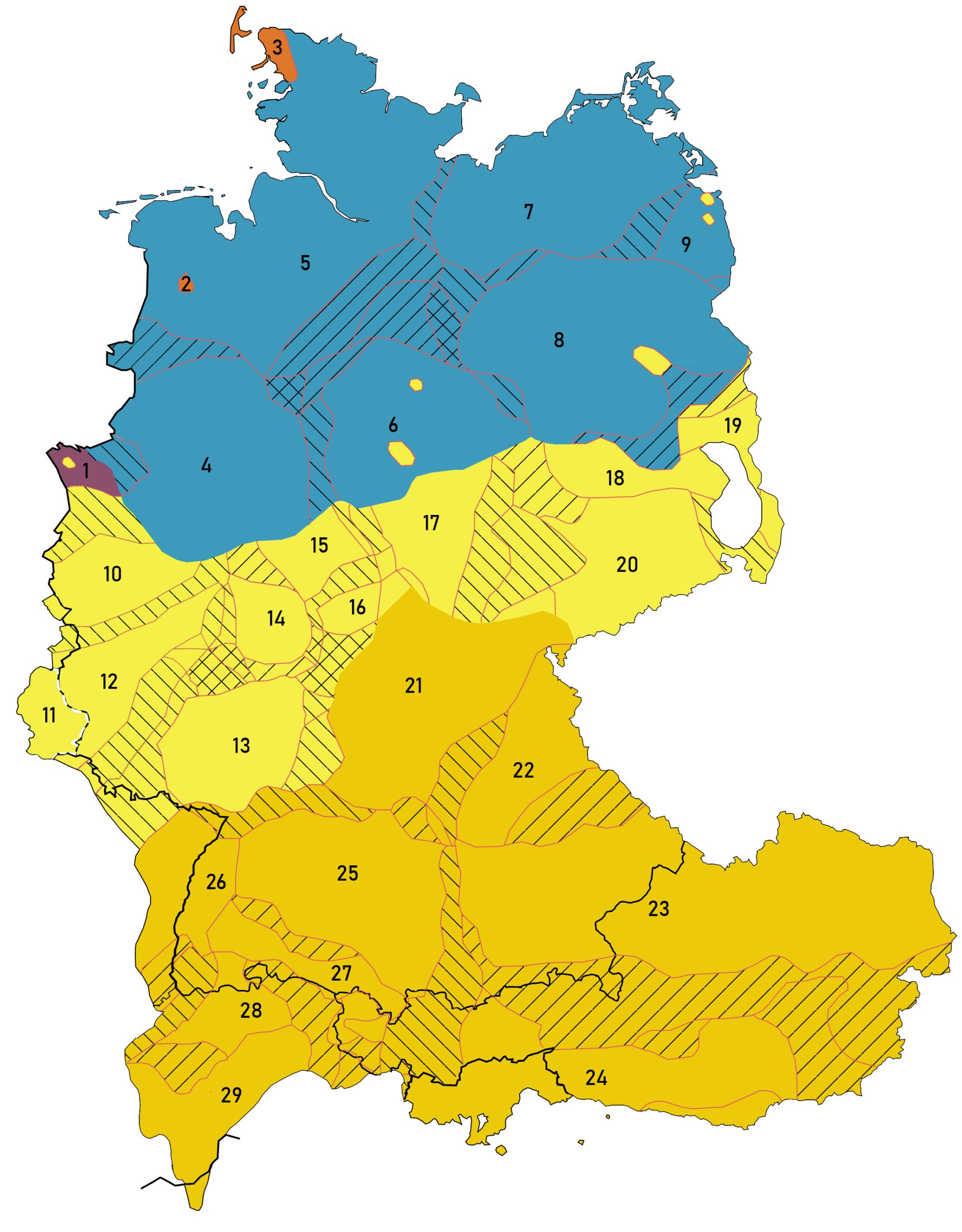 Map of German dialects (according to Wiesinger & König).png